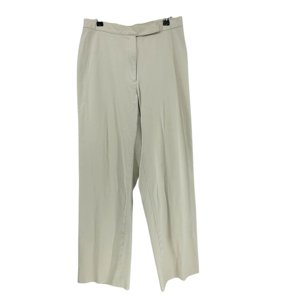 Liz Claiborne Anissa High Waisted Straight Leg Stretch Khaki Pants